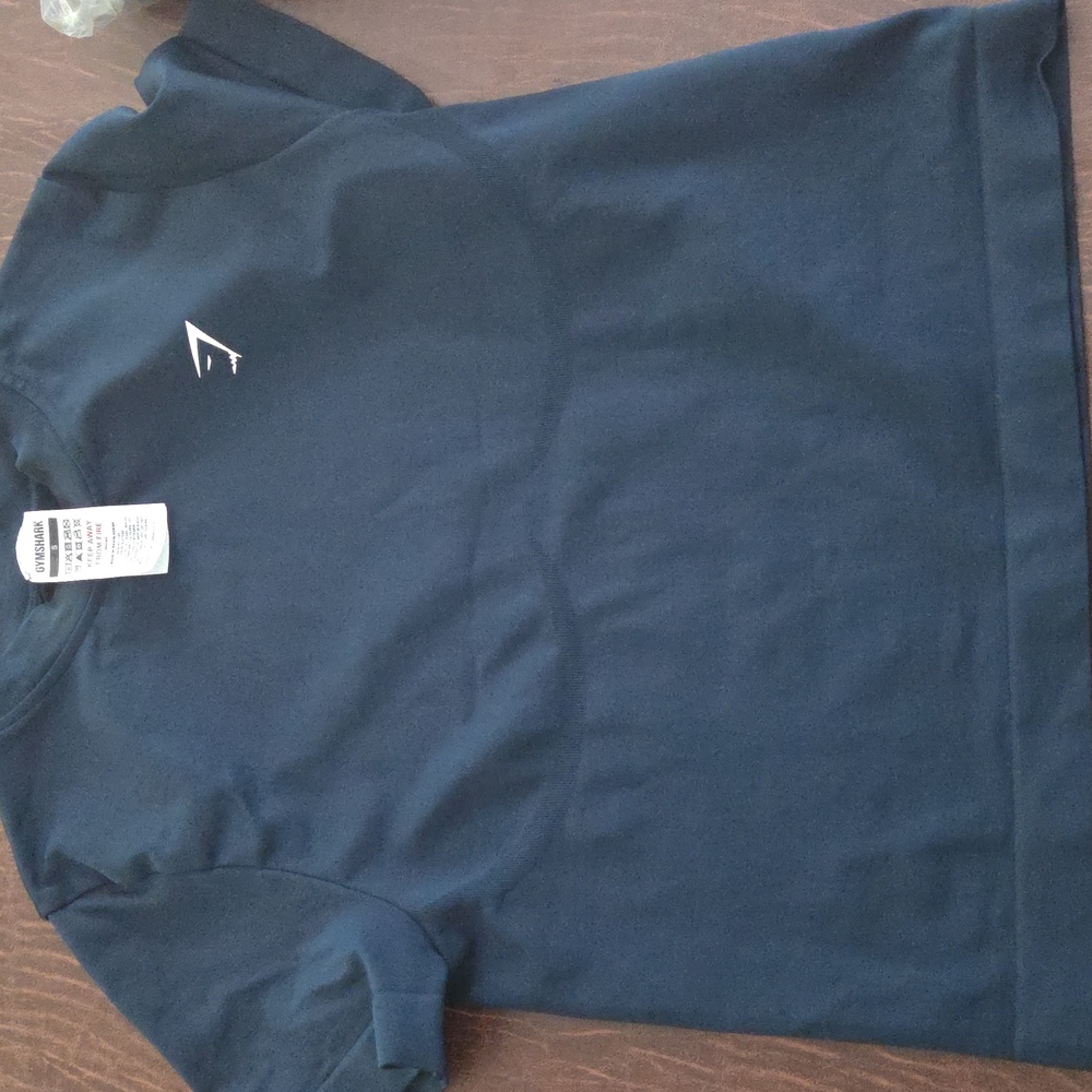 Gymshark Deep Blue Tee with Logo